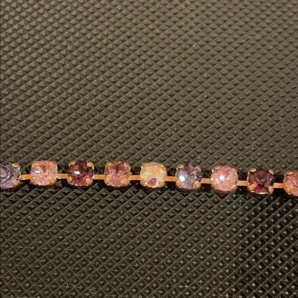 Elegant Multicolor Crystal Bracelet - Picture 2 of 2
